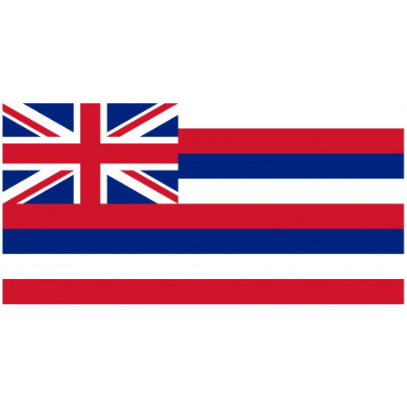 Sticker Drapeau Hawaii