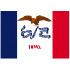 Sticker Drapeau Iowa