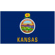 Sticker Drapeau Kansas
