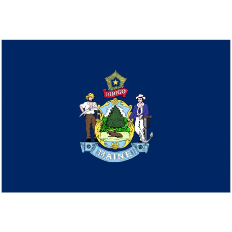 Sticker Drapeau Maine