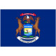 Sticker Drapeau Michigan