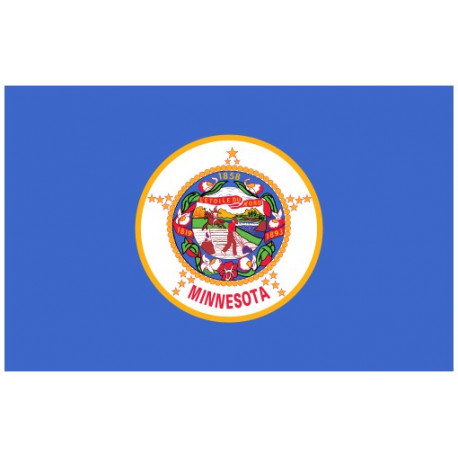 Sticker Drapeau Minnesota