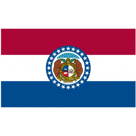Sticker Drapeau Missouri