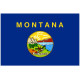 Sticker Drapeau Montana