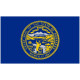 Sticker Drapeau Nebraska