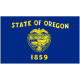 Sticker Drapeau Oregon