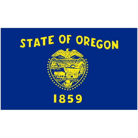 Sticker Drapeau Oregon