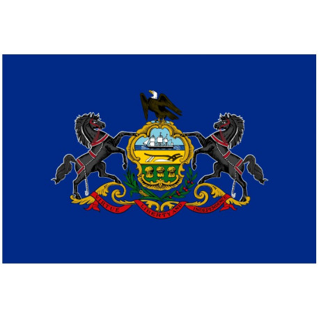 Sticker Drapeau Pennsylvanie