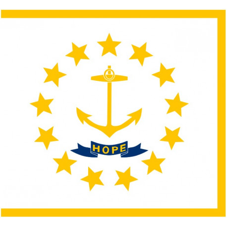 Sticker Drapeau Rhode Island