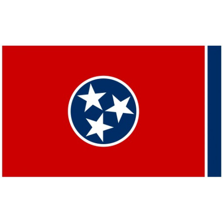 Sticker Drapeau Tennessee