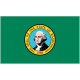 Sticker Drapeau Washington