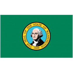 Sticker Drapeau Washington