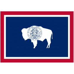 Sticker Drapeau Wyoming