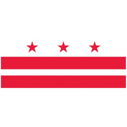 Sticker Drapeau Washington District de Columbia