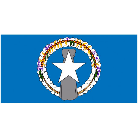 Sticker Drapeau iles Marianne du Nord