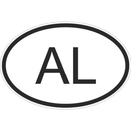 Sticker Code Pays Albanie