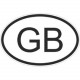Sticker Code Pays Grande Bretagne