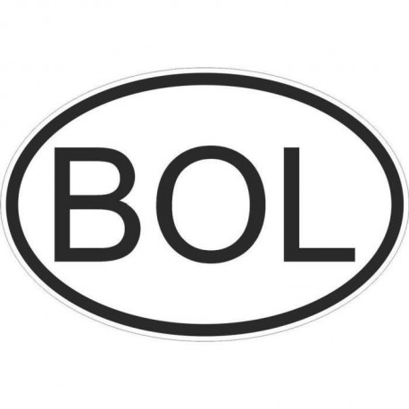 Sticker Code Pays Bolivie