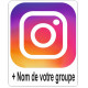 Sticker Instagram + votre Nom