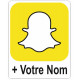 Sticker snapchat + Votre Nom