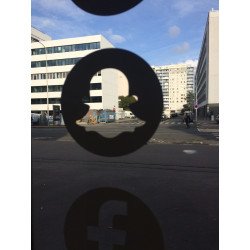 Sticker snapchat blanc et vide à l'intérieur