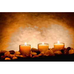 Sticker Bougie orange zen