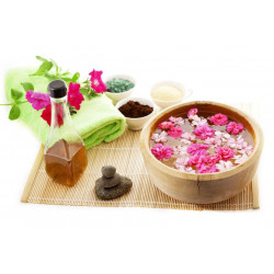 Sticker Bougie rose zen