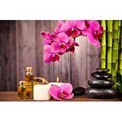 Sticker Bougie avec huile massage