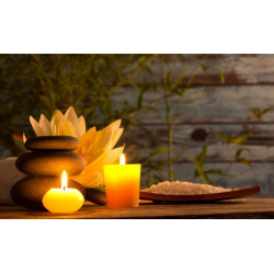 Sticker Bougie orange