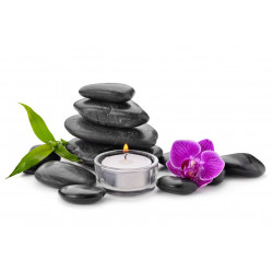 Sticker Bougie avec galet