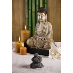 Sticker bouddha avec bougies or