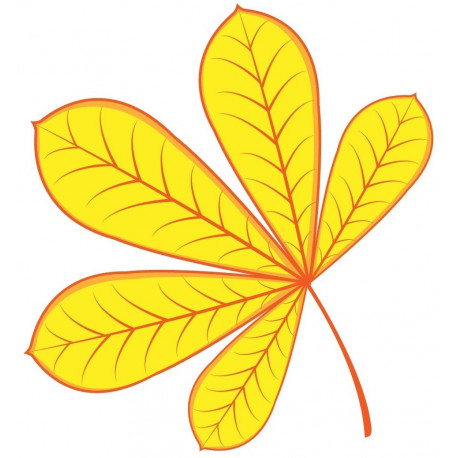 Sticker feuille automne