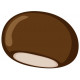 Sticker marron chataigne