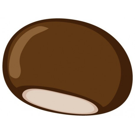 Sticker marron chataigne