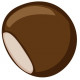 Sticker marron chataigne