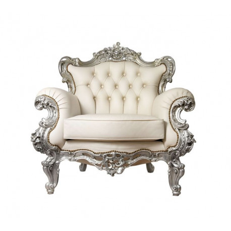 Sticker vintage Chaise blanche capitoné