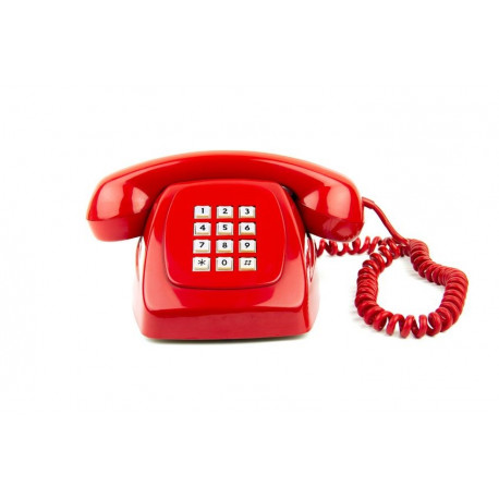 Sticker vintage Téléphone rouge