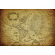 Sticker vintage Carte map monde