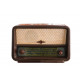 Sticker vintage poste de radio