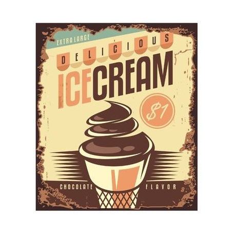 Sticker vintage plaque déco