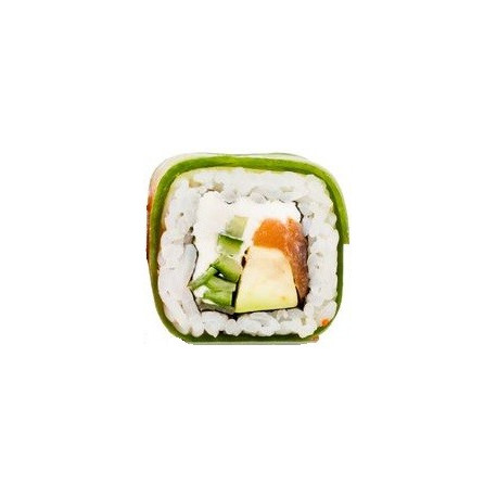 Sticker sushi carré vert