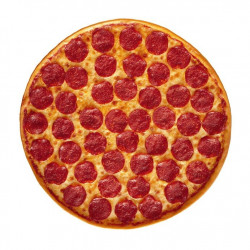 Sticker pizza chorizon vue de haut