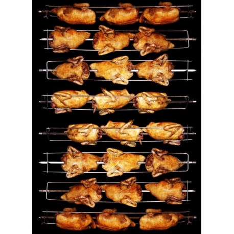 Sticker poulet roti en brochette