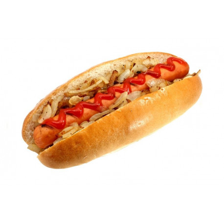 Sticker hot dog saucisse ketchup