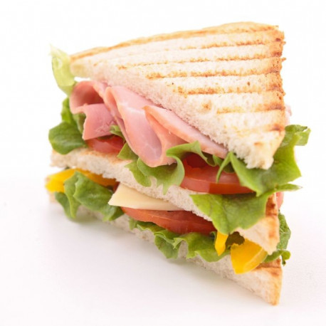 Sticker sandwich triangle jambon