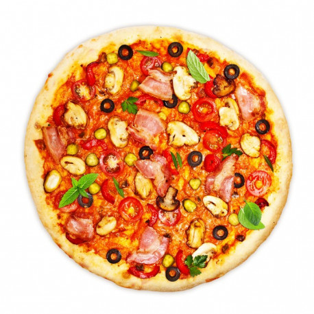 Sticker pizza lard