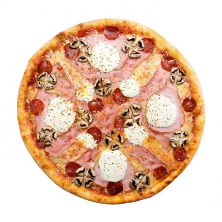 Sticker pizza chèvre jambon