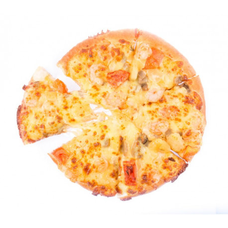 Sticker pizza fruit de mer