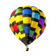 Sticker montgolfière multicolor