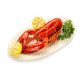 Sticker homard dans assiette